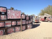 "Is this your only window to the world?" East Jesus, Slab City, CA January 11, 2014